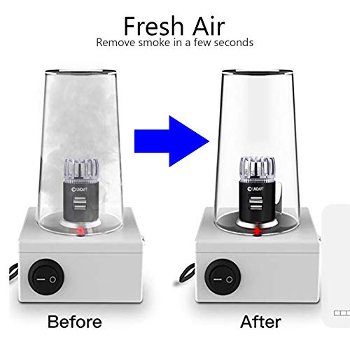 Car Air Freshener, Unidapt Car Air Purifier, USB Car Charger with Dual USB Charging Ports, Air Ionizer, Removes Cigarette Smoke, Dust, Bad Odors, Allergy Relief. (Black)