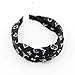 Designer Letter Print Headband for Women Fashionable Classical Cross Knot Hairbands Hair Hoops with cloth wrapped for Girls 3PCS of Pack(LV letter style)