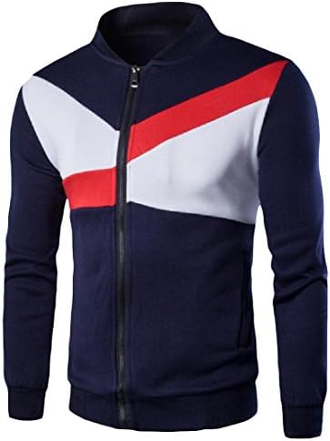 VividYou Mens Basic Stitching Relaxed Comfort Light Jacket Coat