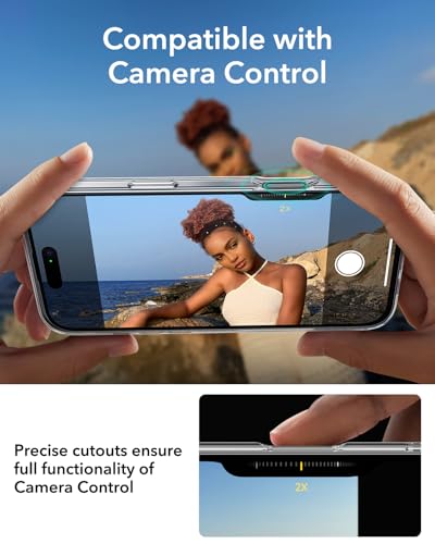 ESR for iPhone 16 Pro Max Case, Compatible with MagSafe, Shockproof Military-Grade Protection, Magnetic Phone Case for iPhone 16 Pro Max, Classic Hybrid Case (HaloLock), Clear