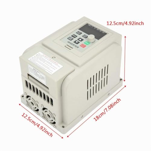 Jadeshay Single Phase Frequency Drive 2.2KW Speed Controller 220V Single Phase Input 220V Three Phase Output for Water Pump and Motor with Overheating and Overload Protection