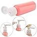 Jmkcoz 9pcs Empty Travel Bottles Portable Refillable Small Bottles for Makeup Toiletries Liquid Containers Leak Proof Pink