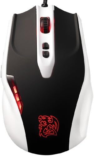 Tt eSPORTS Black Combat White - Maus - Laser