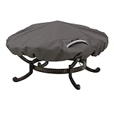 Classic Accessories 55-147-015101-EC Ravenna Round Fire Pit Cover, Small, Taupe