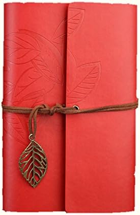 Leather Writing Journal Diary Notebook, Classic Spiral Bound Refillable Diary Sketchbook, Vintage PU Leather Cover Loose Leaf, Travel to Write in, Unlined Paper, 10 Inches, (Brown)