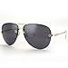 Menton Ezil Retro Fashion Gold Metal Frame Gradient Lens Rose Aviator Sunglasses Teardrop Rimless Shades UV400 Protection