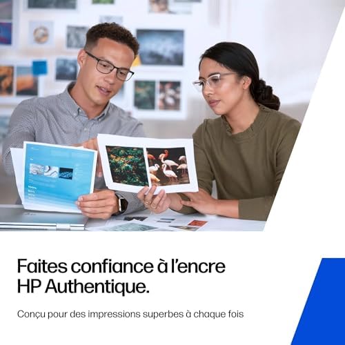 308, Noir et Tricolore, 6L6S6UE, Pack de 2 Cartouches d’Encre Original, Compatible avec Les Series d'Imprimantes HP Envy 6110, 6120, 6130, 6520, 6530