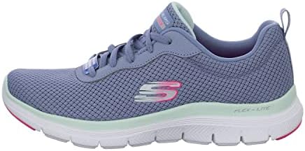 Skechers Flex Appeal 4.0 Brilliant View, Ténis Femininos, Acabamento em Malha de Ardósia, 39 EU