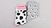 Searchself Cow Print Socks Women Funny Cute Animal Design Cotton Crew Socks Christmas Gift Pack of 4 (C) One Size