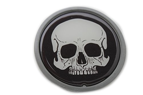 TFJ Men Women Gothic Buckle Punk Biker Silver Metal White Skeleton Skull Pirate