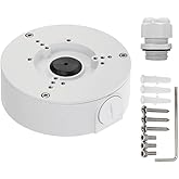 Saindo PFA130-E Waterproof Junction Box for Indoor/Outdoor Dome and Bullet Camera (White (with Cable Gland))