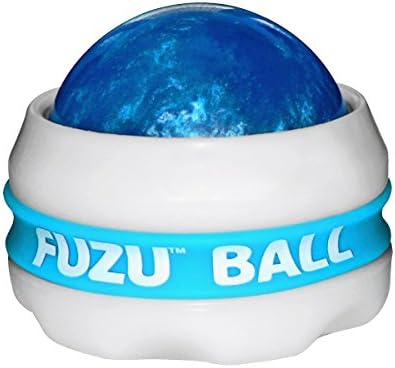 Fuzu Full Body Massager Ball for Deep Tissue Stress Relief, Neon Blue, 1 Massaging Ball
