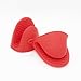 Silicone Heat Resistant Cooking Pinch Mitts, Mini Oven Mitts, Gloves, Cooking Pinch Grips, Pot Holder and potholder for kitchen, by Topshome(Red)