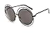 GAMT Round Sunglasses for Women With Retro Double Circle