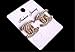 P.phoebus 18K Yellow Gold Plated Vintage White Swarovski Crystal Studs Earrings Rhinestones Dangle Charms Hoops For Women Girls (ccc)