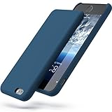 Silicone iPhone 6s Case/iPhone 6 Case Powerbear Slim Soft Touch Liquid Silicone Gel Rubber Case | Shock Absorption and Anti Scratch Finish | for The Apple iPhone 6/6S - Navy Blue [24 Month Warranty]