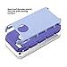 ULAK iPhone 5S Case, iPhone 5 Case, iPhone SE Case, Slim Fit Dual Layer Protection Case Shock Absorbing Hard Rugged Ultra Protective Back Rubber Cover with Impact Protection (Light Purple+Purple)