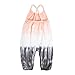Burt's Bees Baby Baby Girl's Romper Jumpsuit, 100% Organic Cotton One-Piece Coverall, Multicolored Tri Dip Dye, 3-6 Months