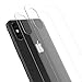 iPhone X/XS Back Glass Protector, Kolpop 2.5D iPhone X/XS Tempered Glass Back Protector, Anti-Fingerprint Case Friendly Anti-Scrath Slim Back Glass Protector Film for iPhone X/XS (Clear)