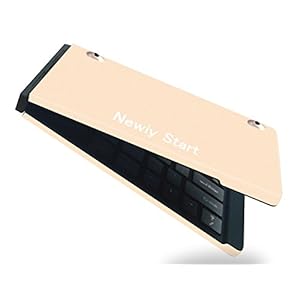 【Newiy Start】ワイヤレスキーボード bluetooth 折りたたみ 薄型 スマホ タブレット USB有線対応 デュアルモード キーボード NS-KBD-GOLD