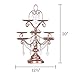 Amalfi Decor Dessert Cupcake Stand, Display Pedestal with Crystals, Rose Gold, 12 Piece
