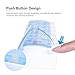 AM PM Pill Box (2 Times a Day) , 7 Day Weekly Pill Organizer with Push Button Design for Travel and Home, Green Blue Pill Case for Vitamins, Fish Oil, Supplements