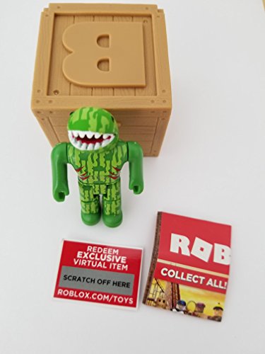 Roblox series 2 sharksie action figure mystery box + virtual item…