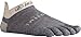 Injinji 2.0 Men's Run Lightweight No Show Wool Toesocks, Charcoal, Large