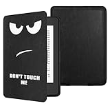 MoKo Case for Kindle Paperwhite, Premium Thinnest and Lightest PU Leather Cover with Auto Wake / Sleep for Amazon All-New Kindle Paperwhite (Fits 2012, 2013, 2015 and 2016 Versions), Don't Touch Me