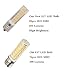 XRZT E17 LED Bulb for Microwave Oven Over Stove Appliance, 6 Watt(60W Halogen Bulbs Equivalent), 110-120V, Intermediate Base, Dimmable, 2-Pack (Warm White)