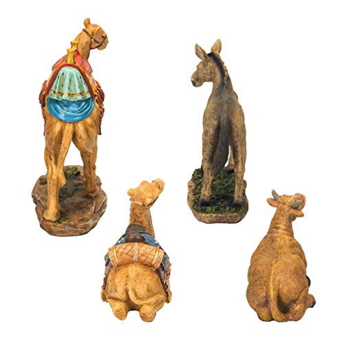 4 Traditional+Nativity+Animal+Figurines+Deluxe