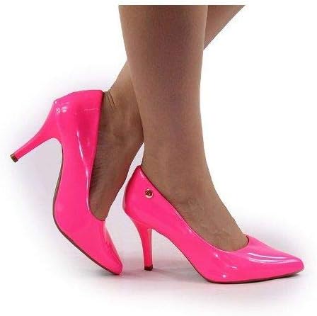 scarpin pink verniz
