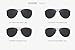 MERRY'S Classic Brand Driving Polarized Sunglasses For Men Defending Coating Lens Driving Shades S8712 (Silver&Black, 62)