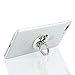 Jewby Round Cartoon Phone Ring Stand Holder, 360°Rotation Phone Grip Kickstand Universal Smartphone Cell Phone Ring For iPhone 8 7 Plus 6S 6 5 5S,Samsung Galaxy,Tablets and iPads (Black Skull)
