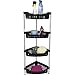 Corner Bathroom, Kitchen & Garage 4 Tier Basket Storage Shelving Unit By Above Edge – Durable, Water Resistant, Rust Proof Material – Ideal For Towels, Toilet Paper, Tissues, Shampoo Bottles