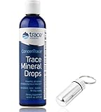 Trace Minerals Research - Concentrace Trace Mineral Drops - 8oz with Bonus Mineral Drops Keychain Holder