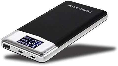 Quick Charge 3.0 Portable Charger, Ultra Slim 10000mah Power Bank with Type-C and Micro USB Input, Smart LCD Display, External Battery Charger for iPhone, iPad, Galaxy, Note, Smartphones and more