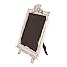 Rustic White Wood Framed - Free Standing Chalkboard (H:9.25 in. x W:12 in.) - Blackboard Sign - Wedding Chalk Board (Distressed White)