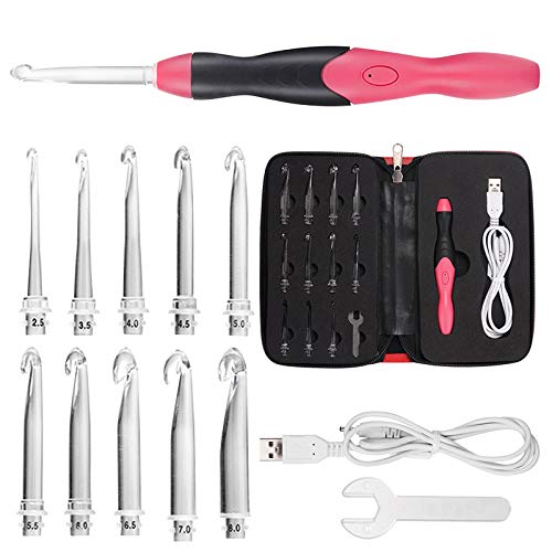 GuatemalaDigital com: 11 Sizes Light Up Crochet Hooks LED Crochet Hook