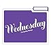 Knock Knock Days of the Week File Folders Set, Daily / Weekly Organizer Files (Set of 6, 11.5 x 9-inches)