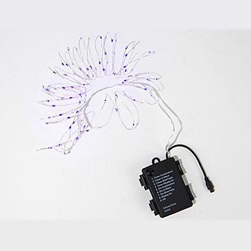 Winter Lane Set of 3 Indoor/Outdoor Multifunction 10' Micro LED Light Strings- Purple