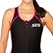 SLS3 Triathlon Suits Women - One Piece Tri Suit Women - Pro Womens Triathlon Suit - Premium Trisuit, No Shelf Bra (Black/Bright Rose, Medium)