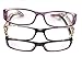 SOOLALA 3-Pairs Womens Designer Fashion Rhinestone Lightweight Reading Glasses, 1.5D