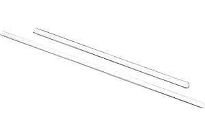MECCANIXITY 3.3 Borosilicate Glass Stick 7.87" 11.81" Length Stir Rod Mixing Tools with Both Ends Round for Lab Kitchen Scien