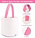 Easter Bunny Bag & Basket for Egg Hunts. Children's Tote Handbag Container with Dual Layer Bunny Ears Design, Excellent for Carrying Eggs, Candy, Gifts at Easter Party. (Easter Cylinder 5pc)