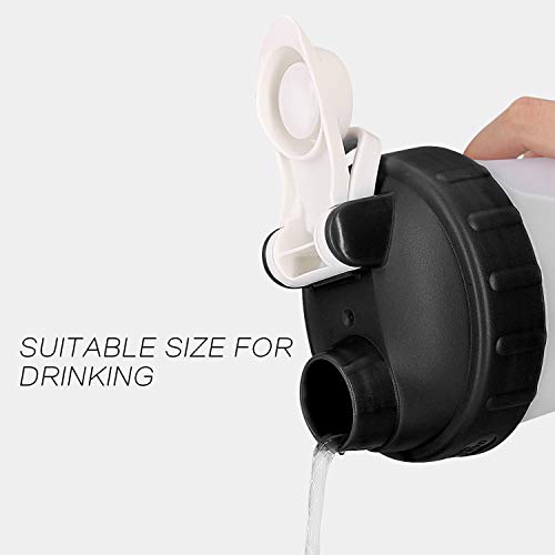 hydro2go Shaker Protein Bottle Replacement Lid (Black)