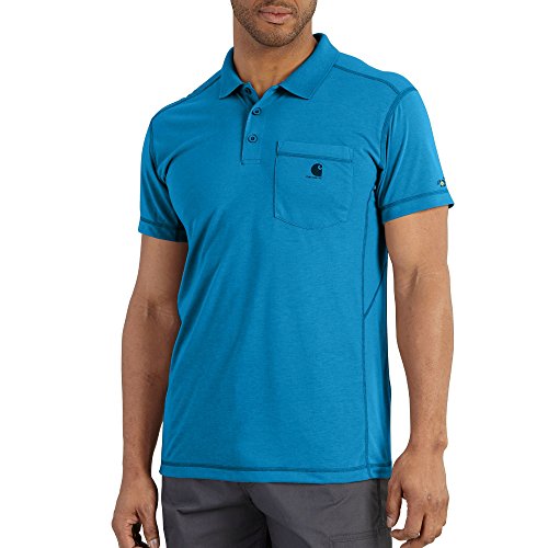 Carhartt Men's 102134 Force Extremes™ Pocket Polo - Large - Dynamic Blue
