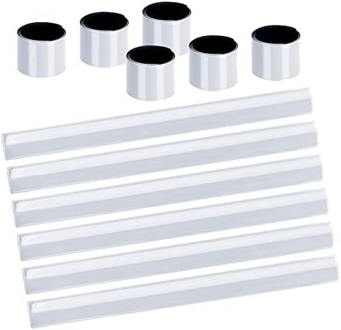 URAQT Reflector Strips 16 Pcs Reflective Snap Band Wrist Ankle Safety Bands