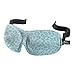 Bucky Women's 40 Blinks Comfortable Contoured, No Pressure Eye Mask for Travel & Sleep, Leopard Ice, One Size