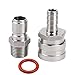 MRbrew Quick Disconnect 304 Stainless Steel Set 1/2'' MPT Male 1/2'' Female Barb (1/2'' MPT Male,1/2'' Female Barb)
